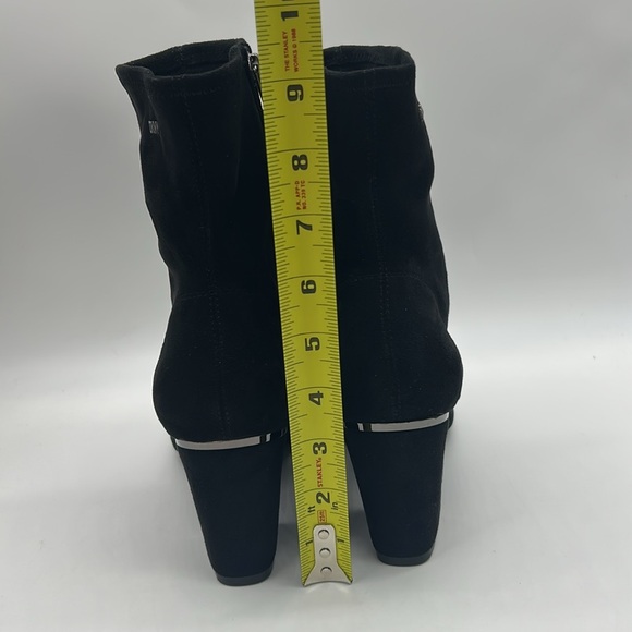 DKNY Cavale Square Toe Heeled Sock Boots Black Size 9 NWT - Picture 7 of 10